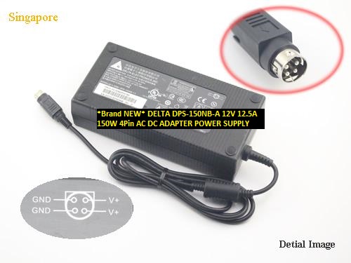 *Brand NEW* 12V 12.5A DELTA DPS-150NB-A 150W 4Pin AC DC ADAPTER POWER SUPPLY